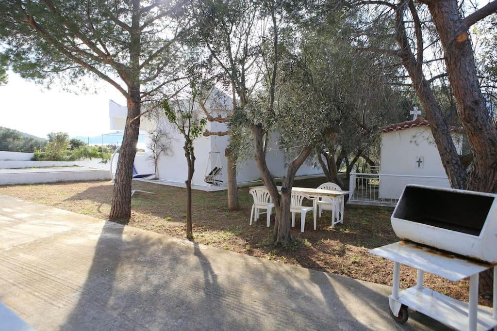 White Villa In Olive Trees And Seaview To Panagia Almiropótamos Zewnętrze zdjęcie