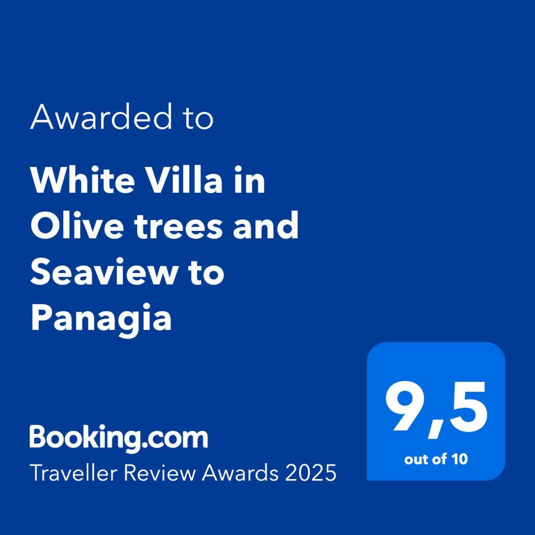 White Villa In Olive Trees And Seaview To Panagia Almiropótamos Zewnętrze zdjęcie